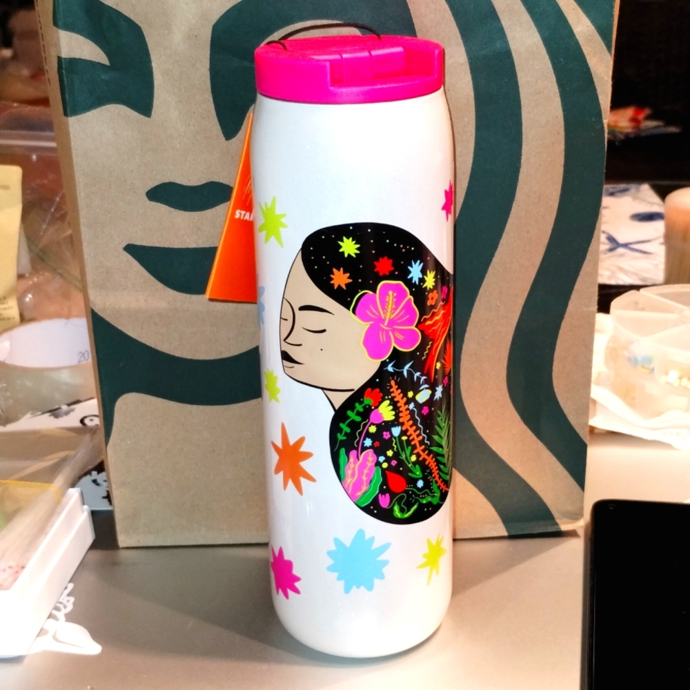 Limited edition by Manuela Guillén & Starbucks 16 -0z - Picture 1 of 5